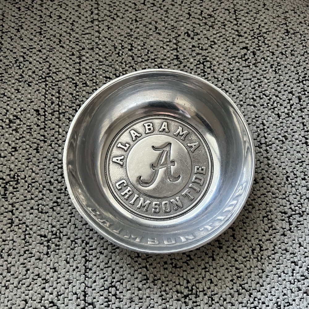 ALABAMA CRIMSON TIDE 6” University Bowl. Arthur Court Pewter